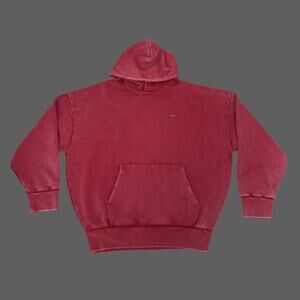 Under Armour Icon Heavyweight Fleece Wash Men's Oversized Hoodie M NWT Cardinal